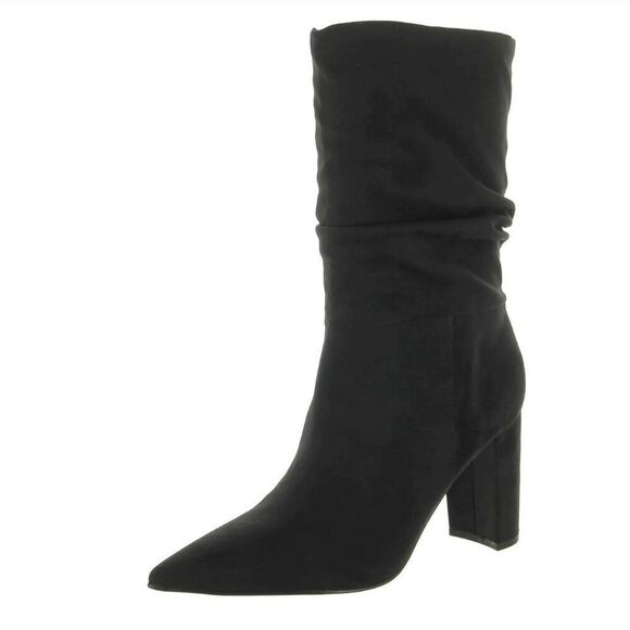 Nine West unni women's block heel slouch booties boots shoes pointed‎ toe 7.5 - Picture 2 of 7